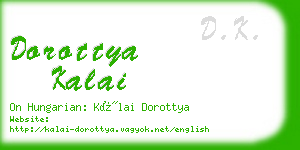 dorottya kalai business card